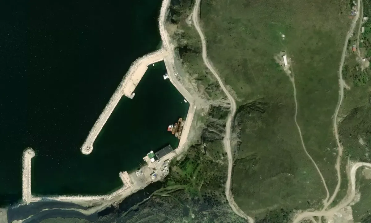 Satelite image of Çınarlı Harbour
