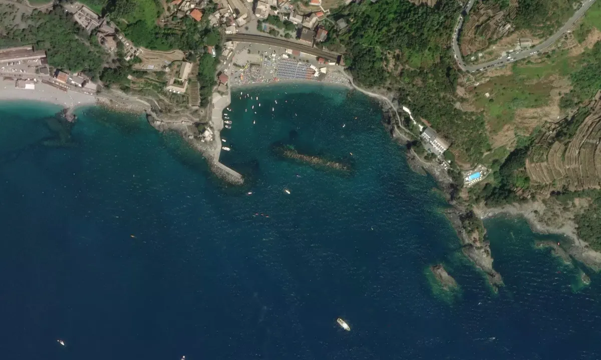Flyfoto av Cinque Terre