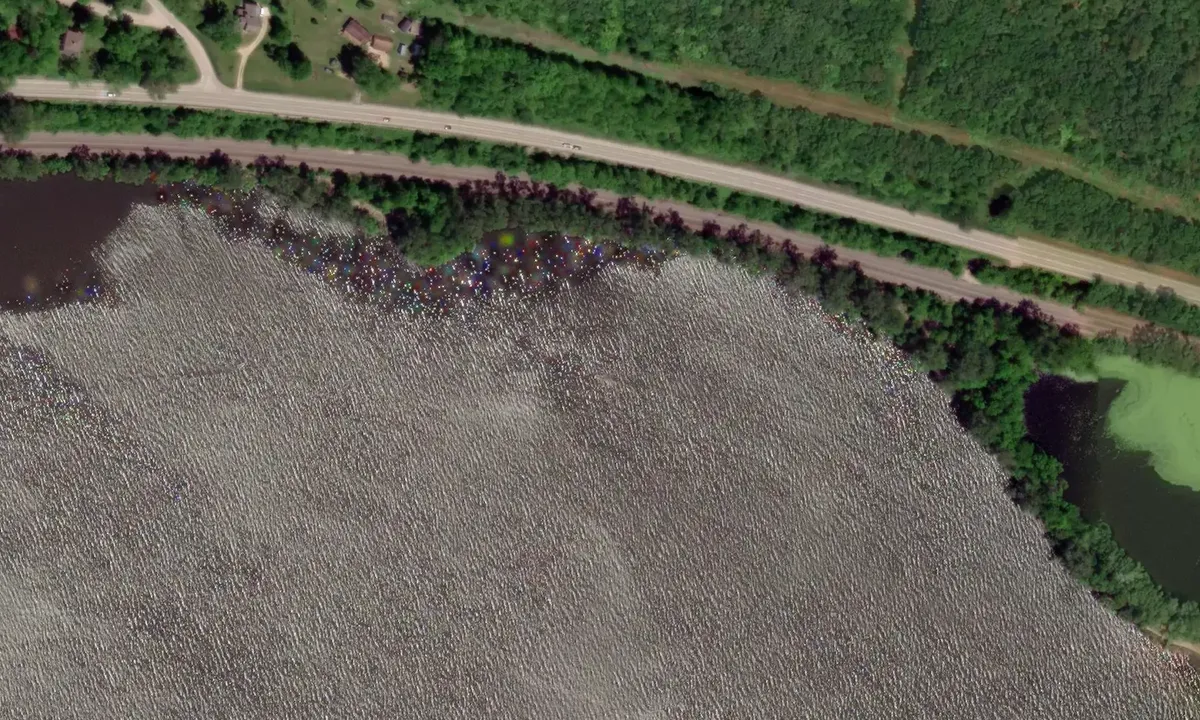 Satelite image of Clam Beach - 1