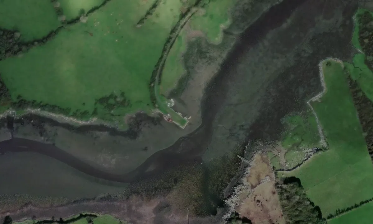 Satelite image of Clarenbridge quay