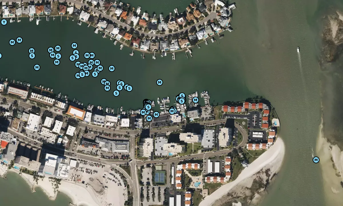 Satelite image of Clearwater Yacht Club - Pinellas