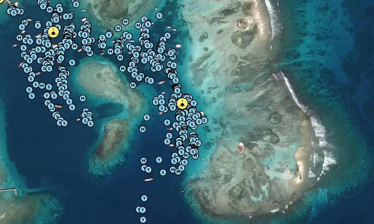Satelite image of Clifton Harbour