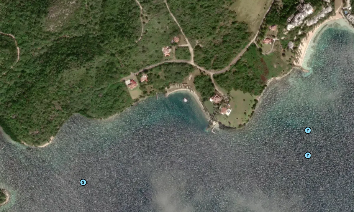 Satelite image of Clover Leaf Bay