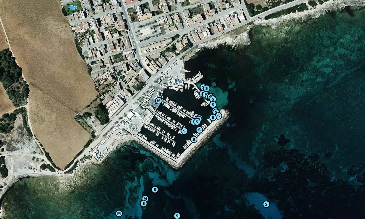 Satelite image of Club Nautic S'Estanyol