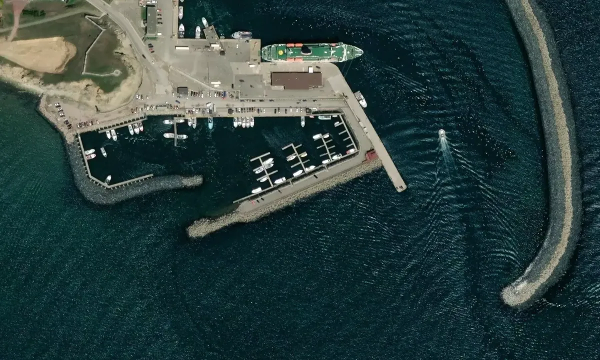 Satelite image of Club Nautique de Cap-Aux-Meules (Magdalen Islands)