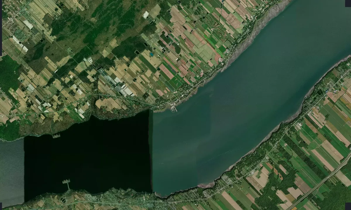 Flyfoto av Club nautique de l’Île d’Orléans