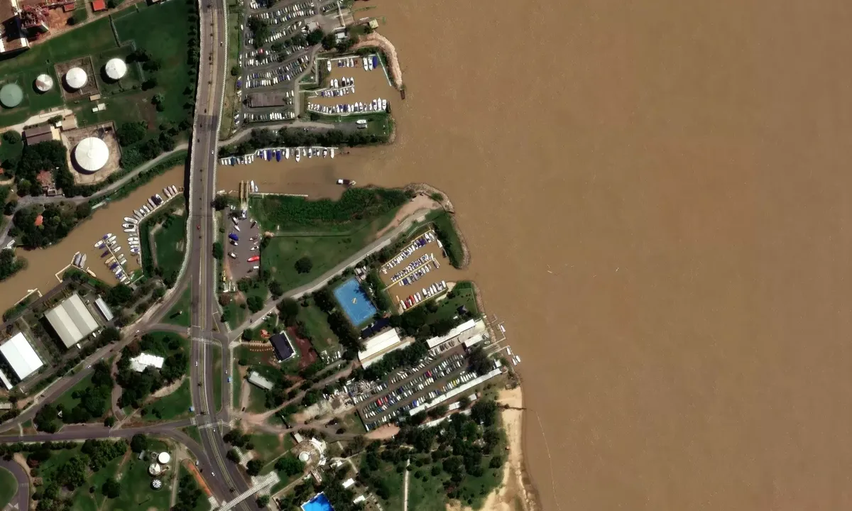 Satelite image of Club Regatas Rosario