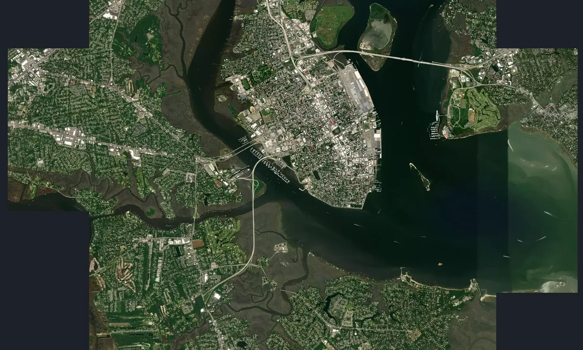Flyfoto av Coast Guard Station