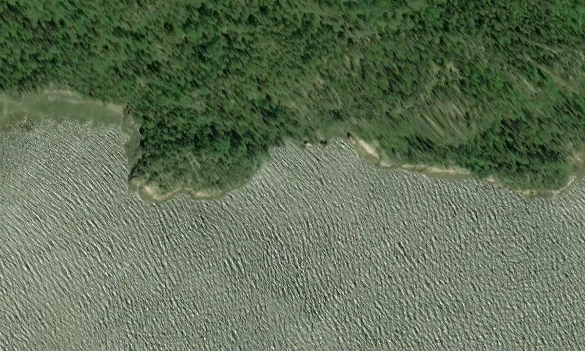 Satelite image of cocoa beach
