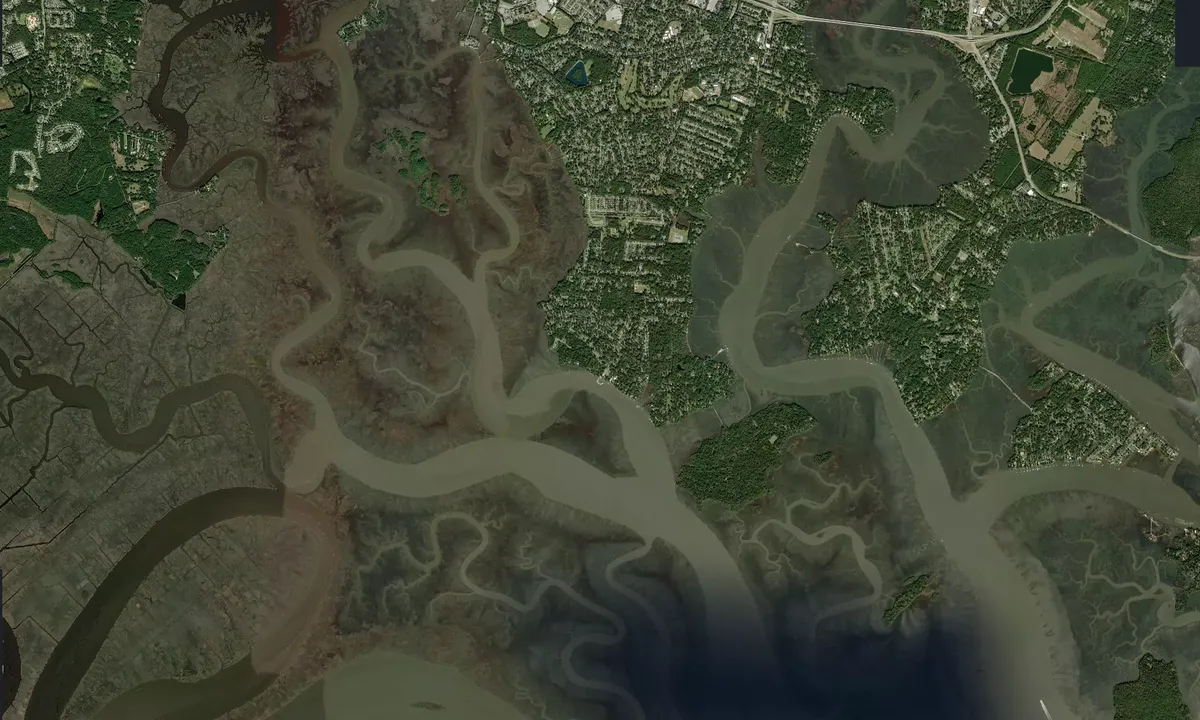 Flyfoto av Coffee Bluff Marina - Savannah