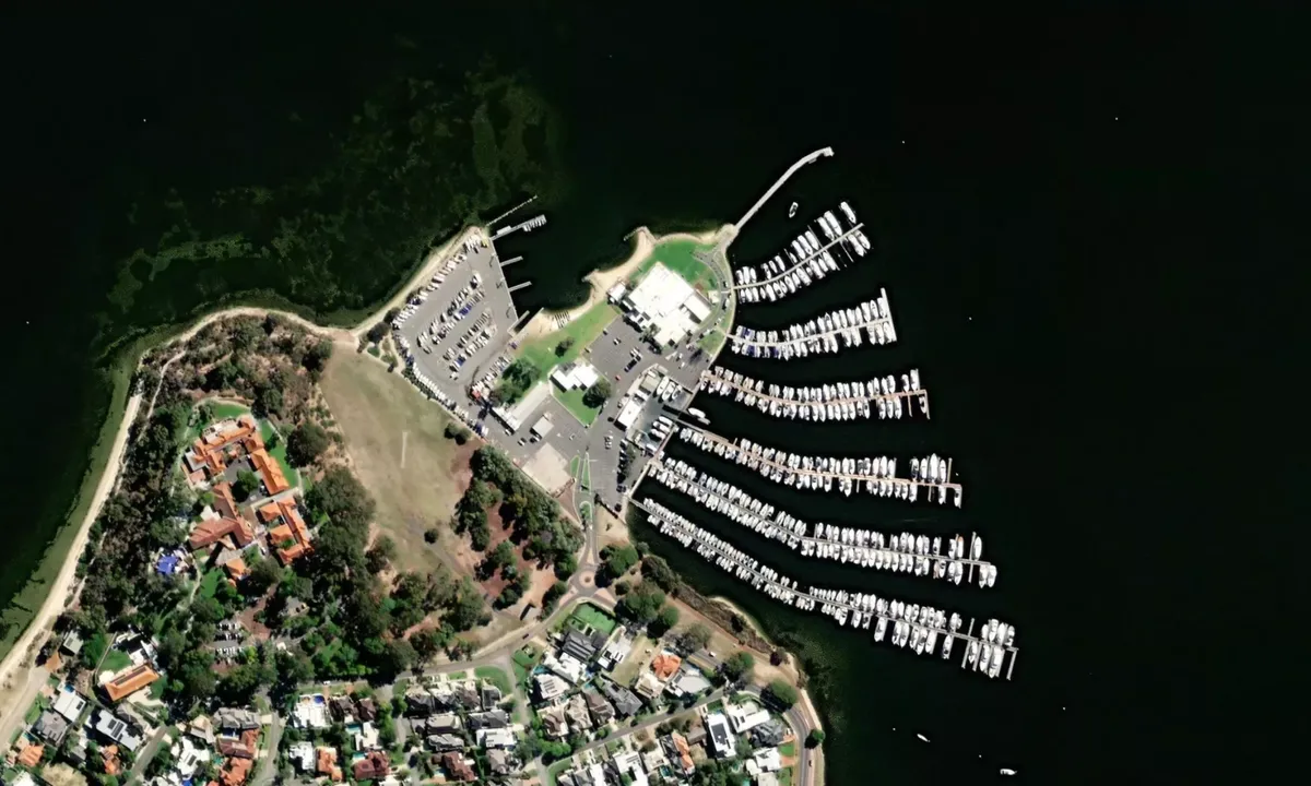 Flyfoto av Coffee Point Reserve Marina
