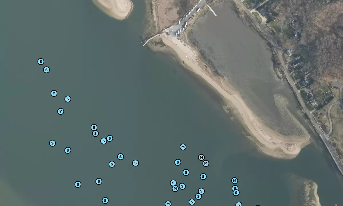 Satelite image of Cold Spring Beach
