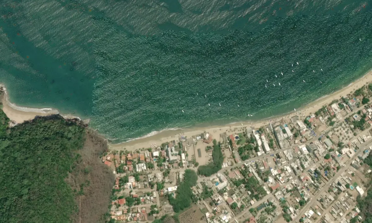 Flyfoto av Compostela, Nayarit, Mexico