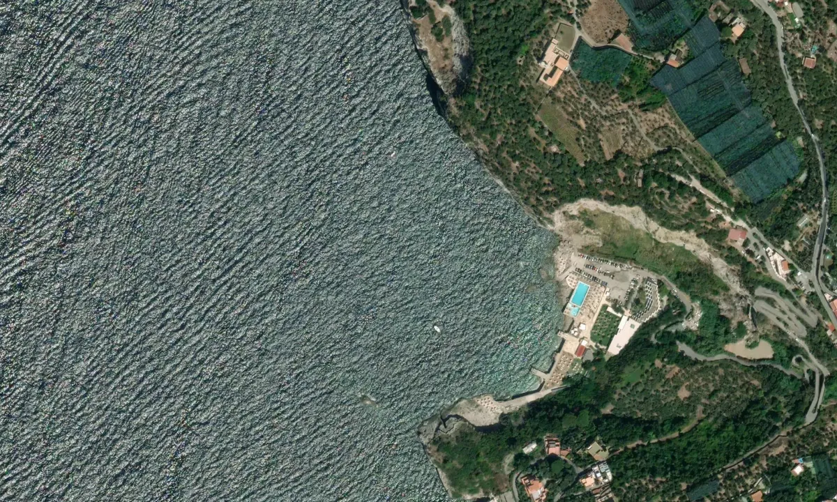 Flyfoto av Conca Azzurra