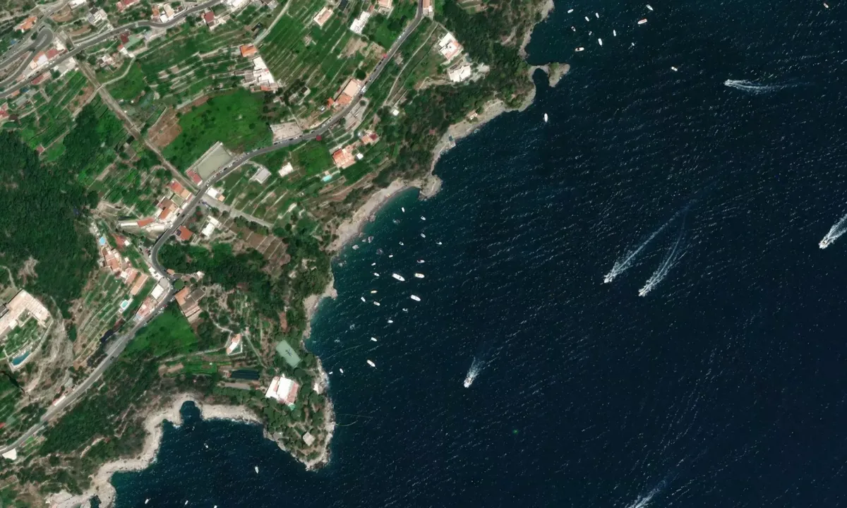 Flyfoto av Conca dei Marini