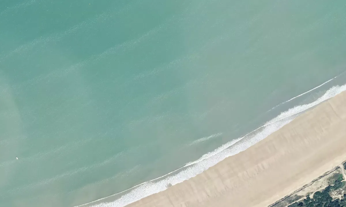 Flyfoto av Conche des Baleines