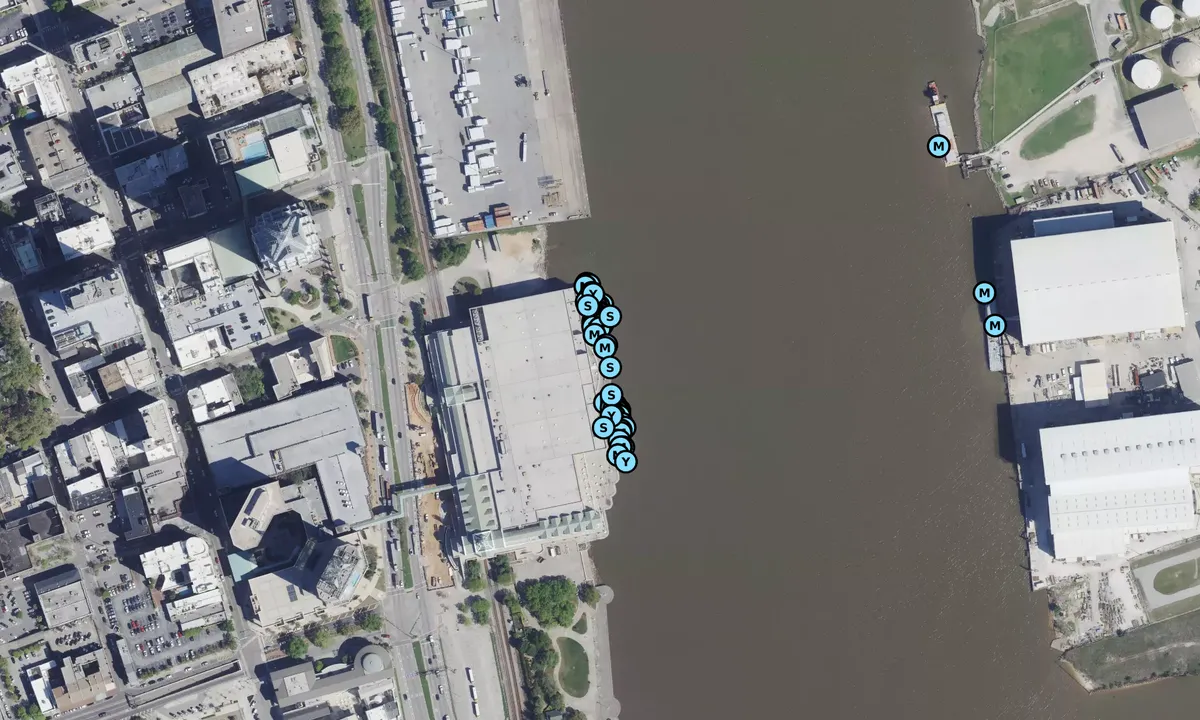 Satelite image of Convention Center Courtesy Dock