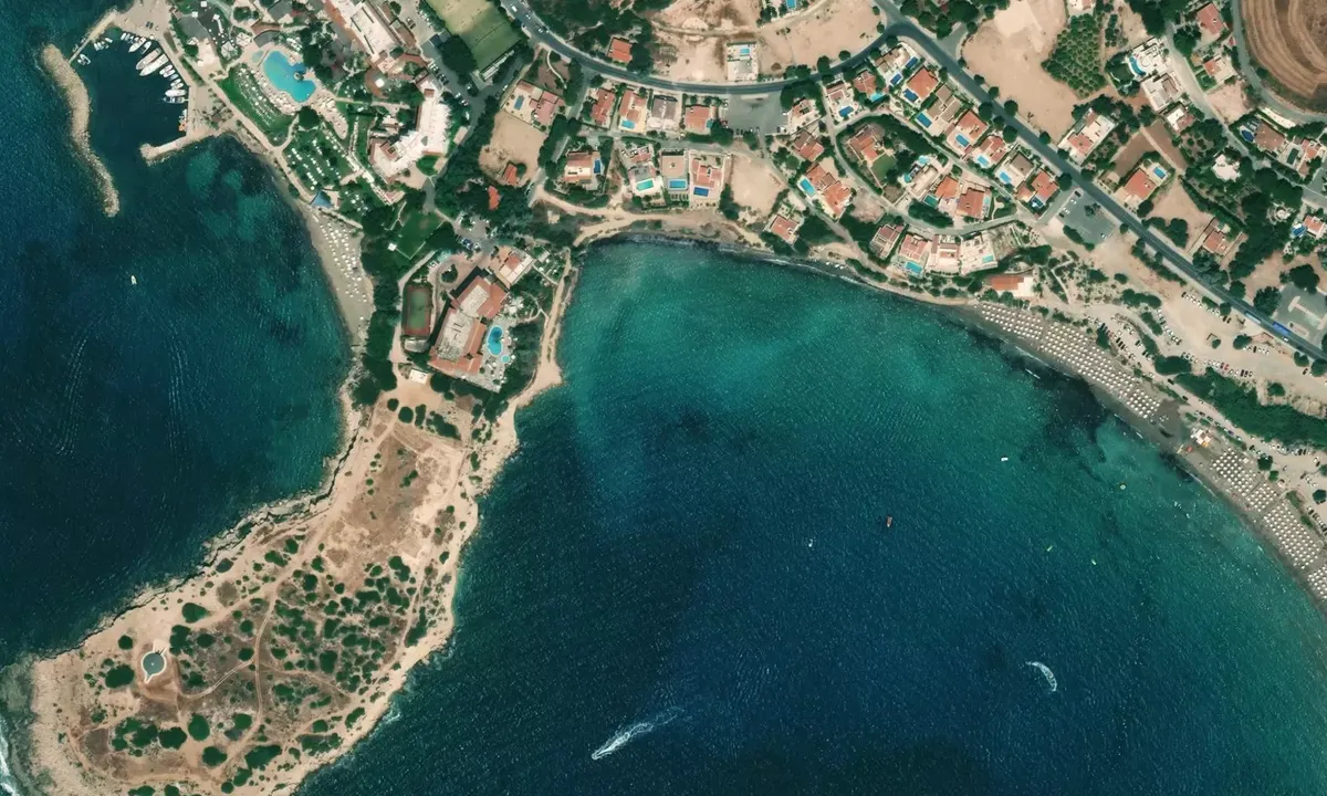 Satelite image of Coral Bay 1