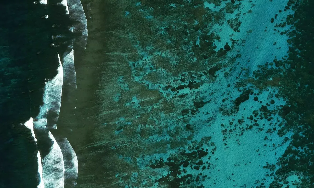 Satelite image of Coral Bay