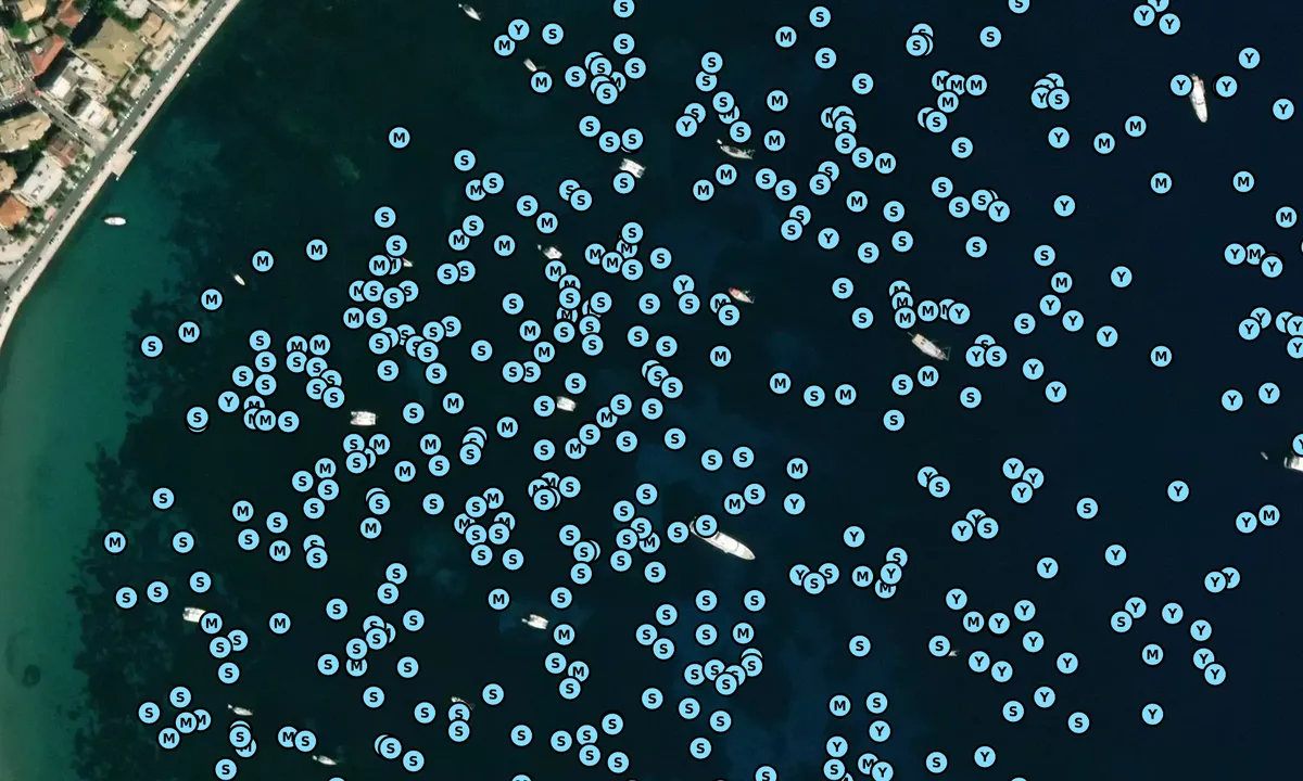 Satelite image of Corfu South Bay