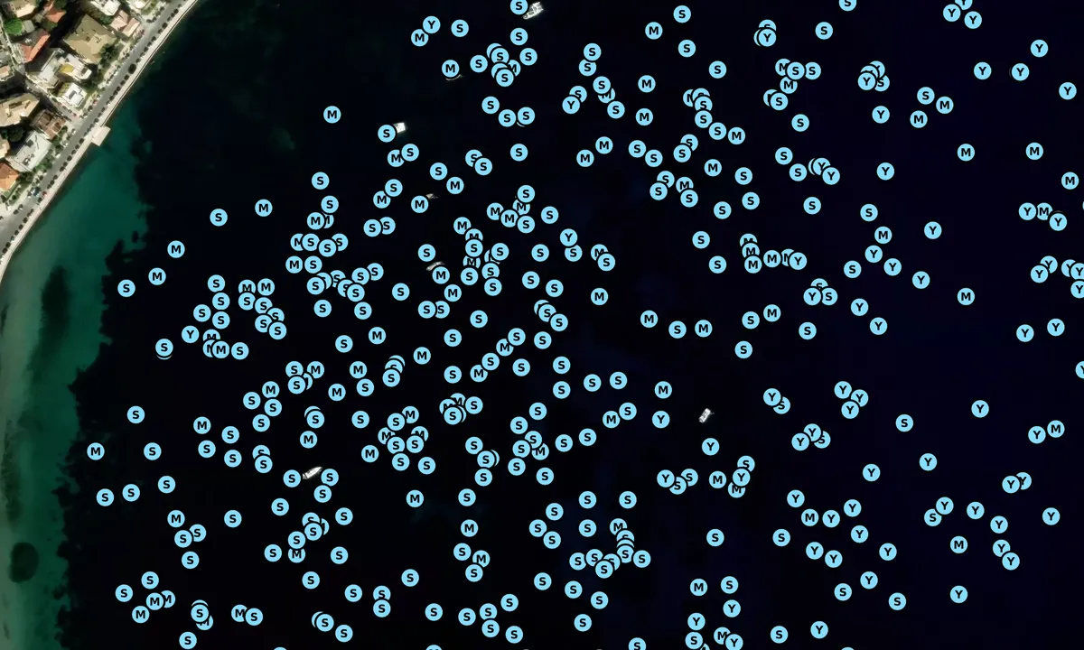 Satelite image of Corfu South Bay