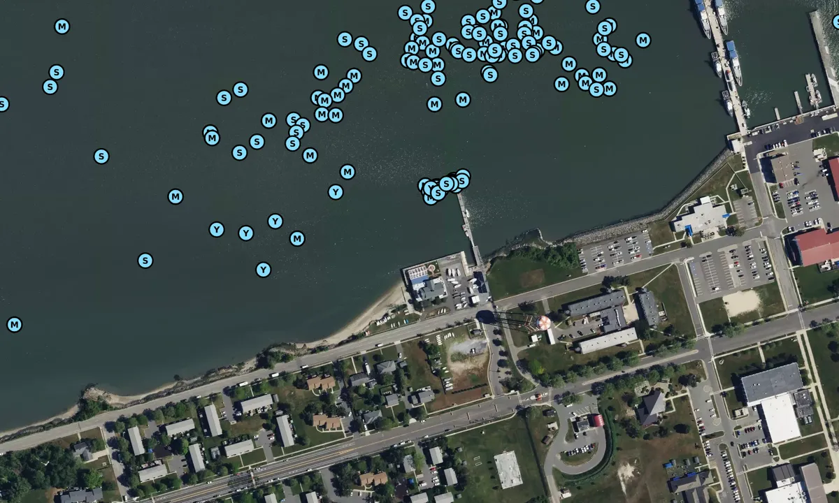 Satelite image of Corinthian Yacht Club of Cape May