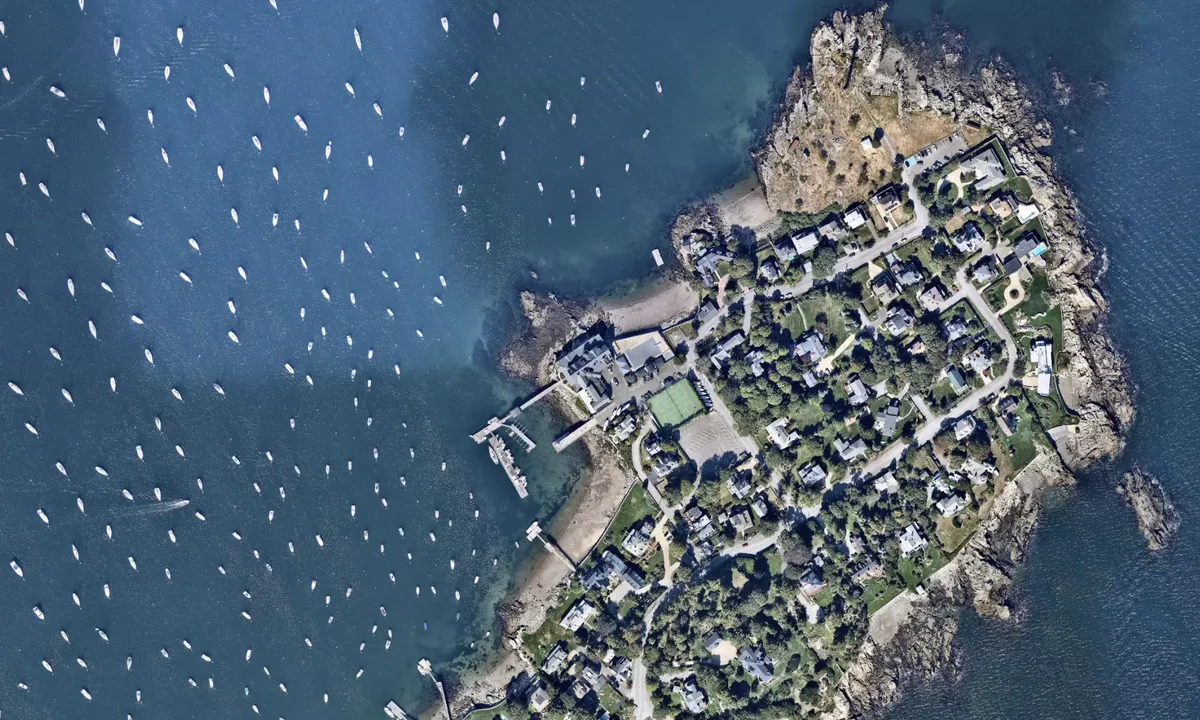 Flyfoto av Corinthian Yacht Club of Marblehead, MA