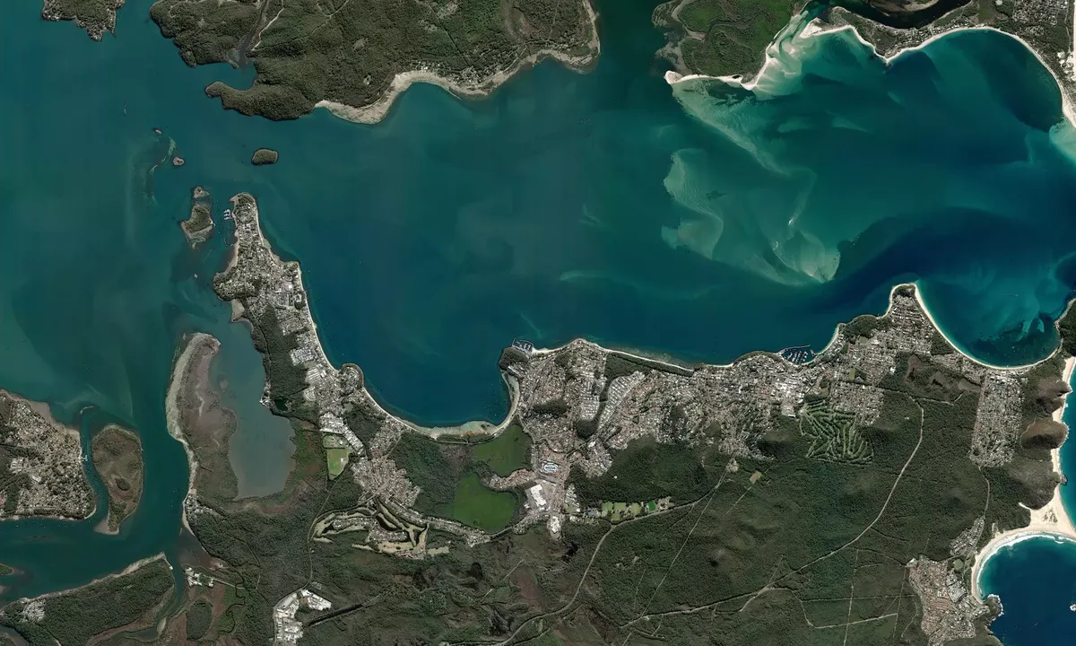 Flyfoto av Corlette Point