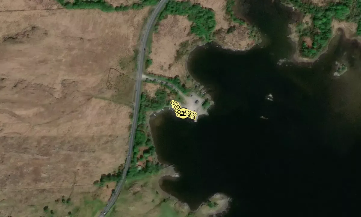 Satelite image of Cornamona Quay