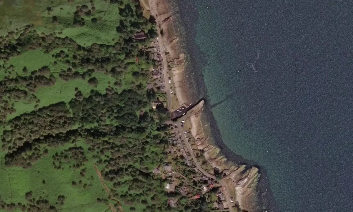 Flyfoto av Corrie Harbour