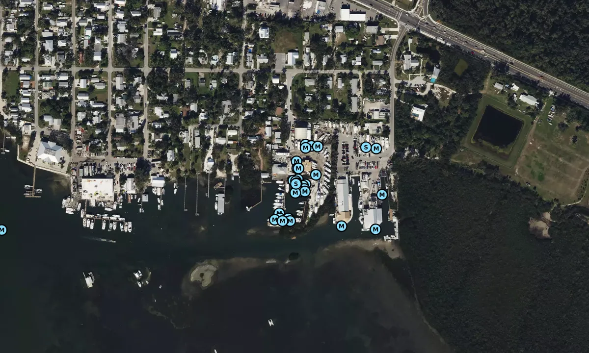 Satelite image of Cortez Cove Marina - Bradenton
