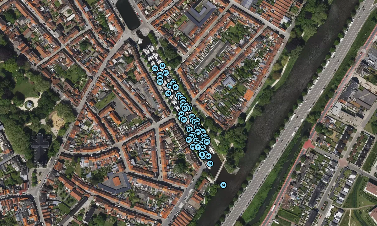 Satelite image of Coupure Yacht Haven