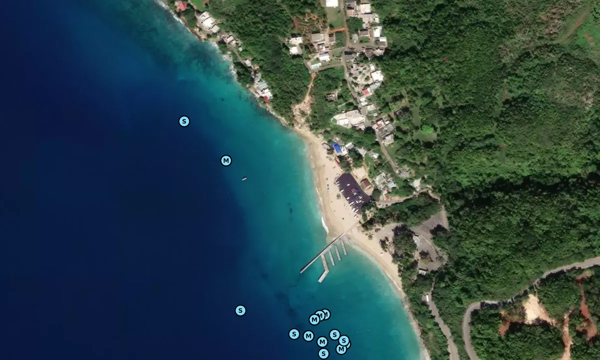 Satelite image of Crashed Boat Beach