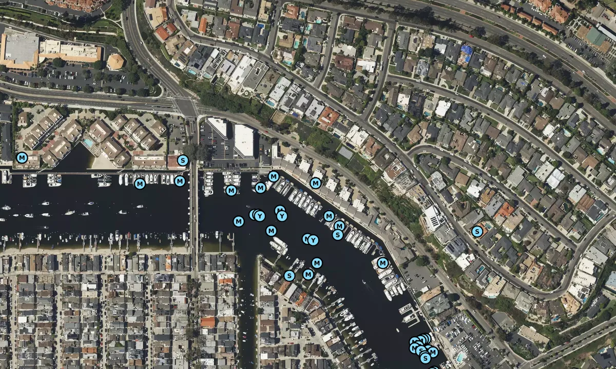 Satelite image of CRC Marinas