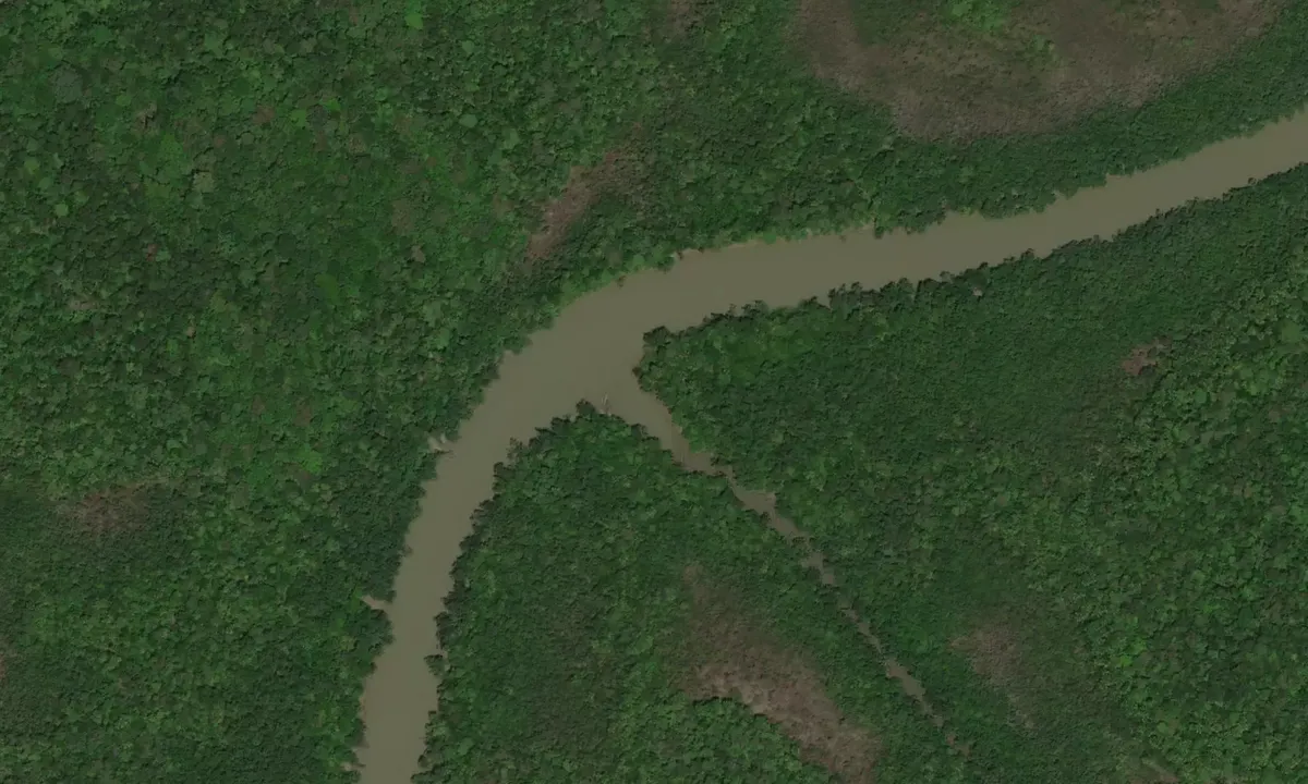 Satelite image of Crique aux Bœufs Lamentins
