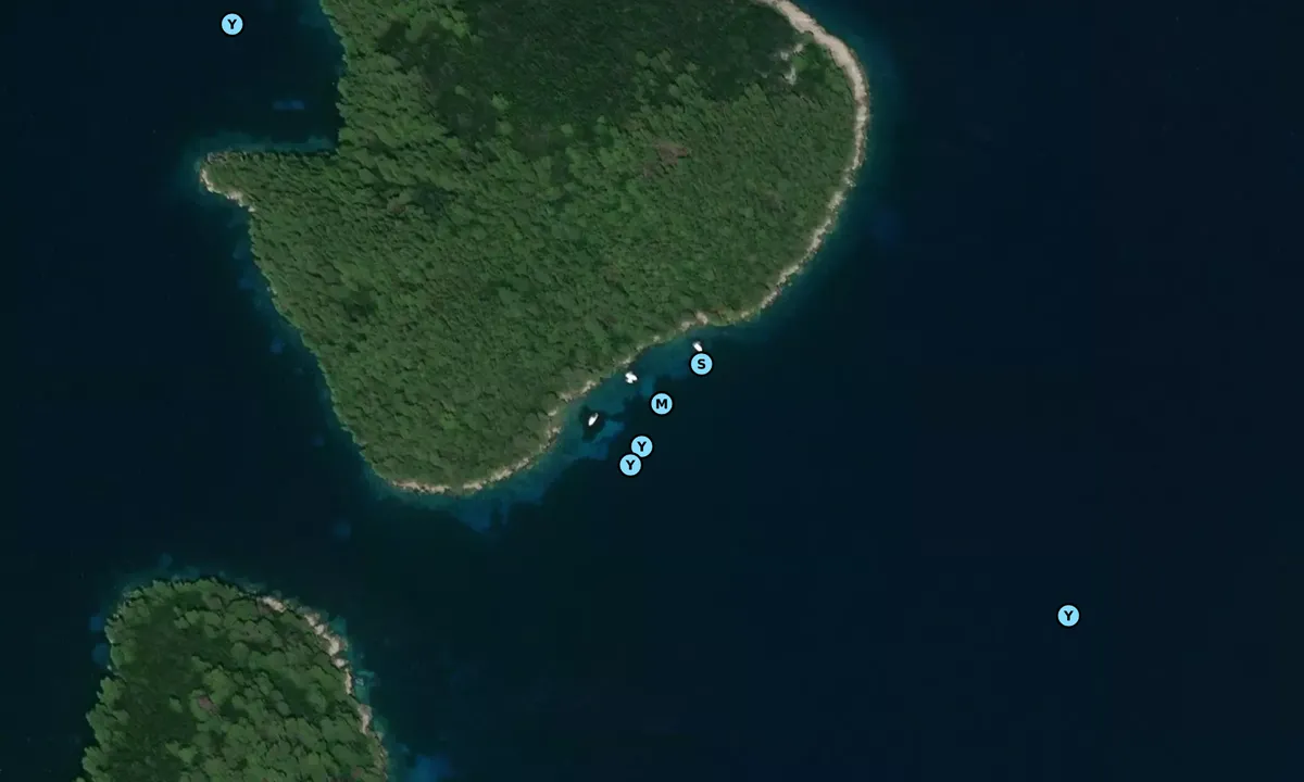 Satelite image of Crkvina South Anchorage