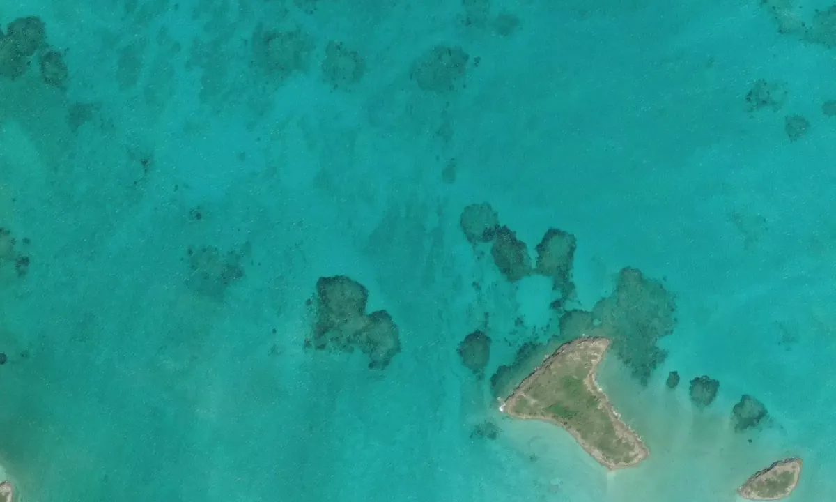 Satelite image of crocked Island