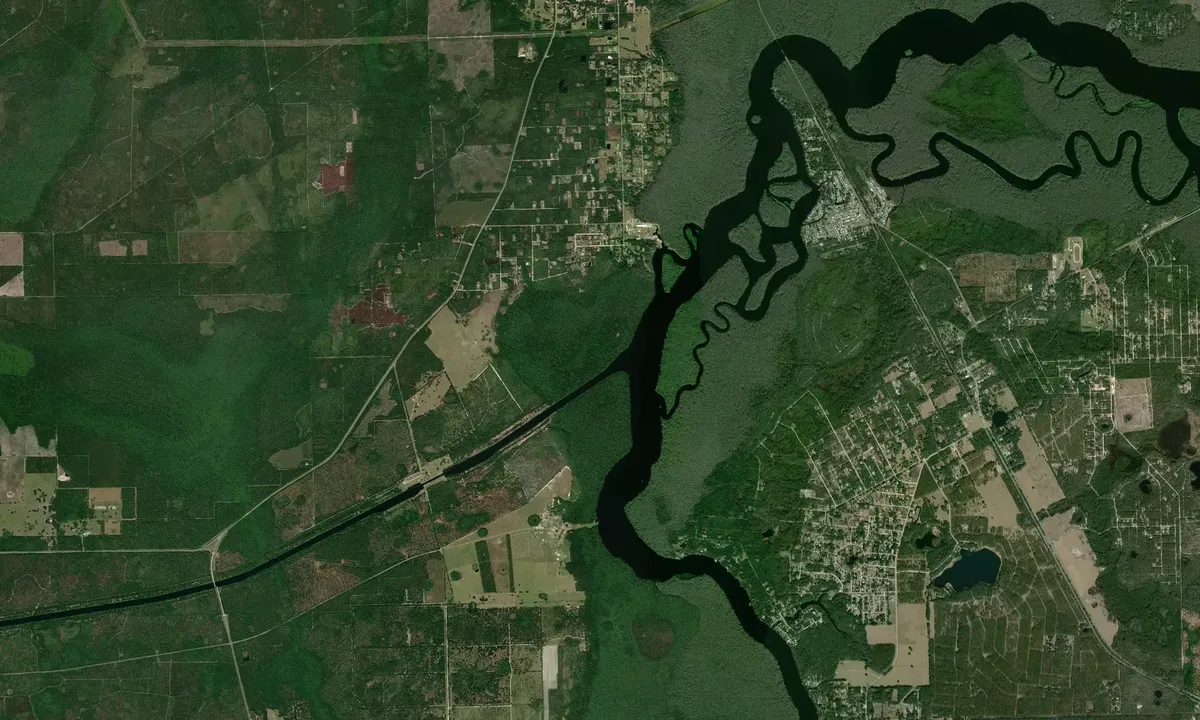 Flyfoto av Cross Florida Barge Canal - Palatka
