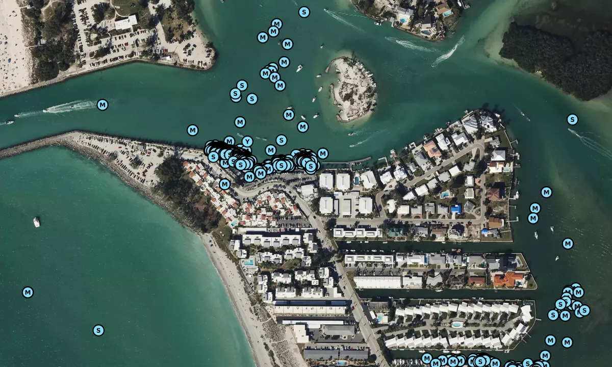 Satelite image of Crow's Nest Marina and Restaurant