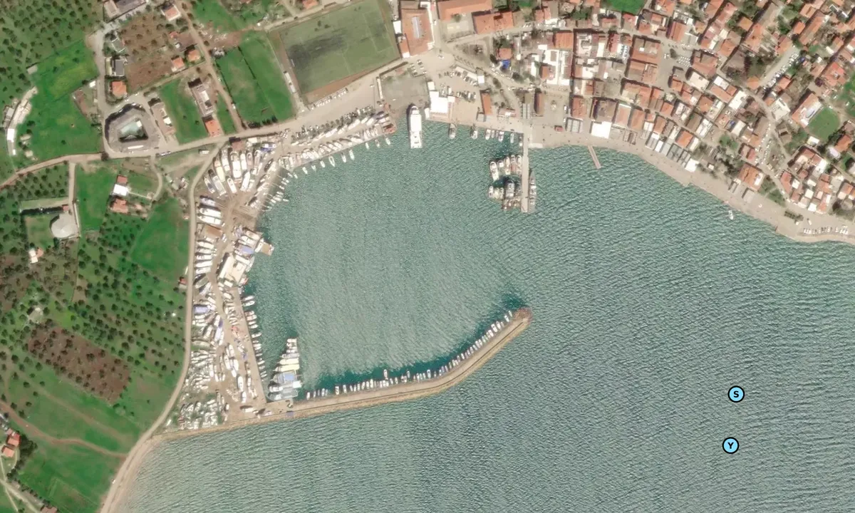 Satelite image of Cunda Island