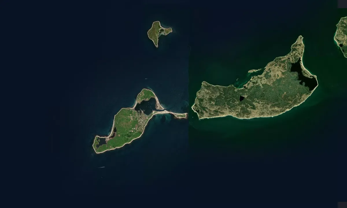 Flyfoto av Cuttyhunk Harbor