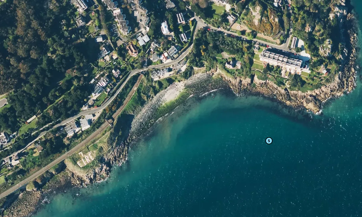 Satelite image of Dalkey Hawk Cliff