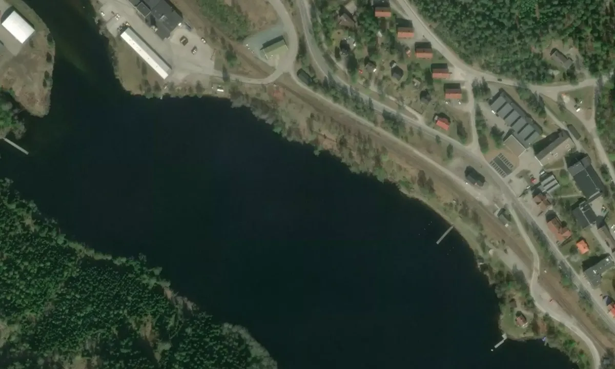 Flyfoto av Dals Långed Gästhamn -Mustadfors