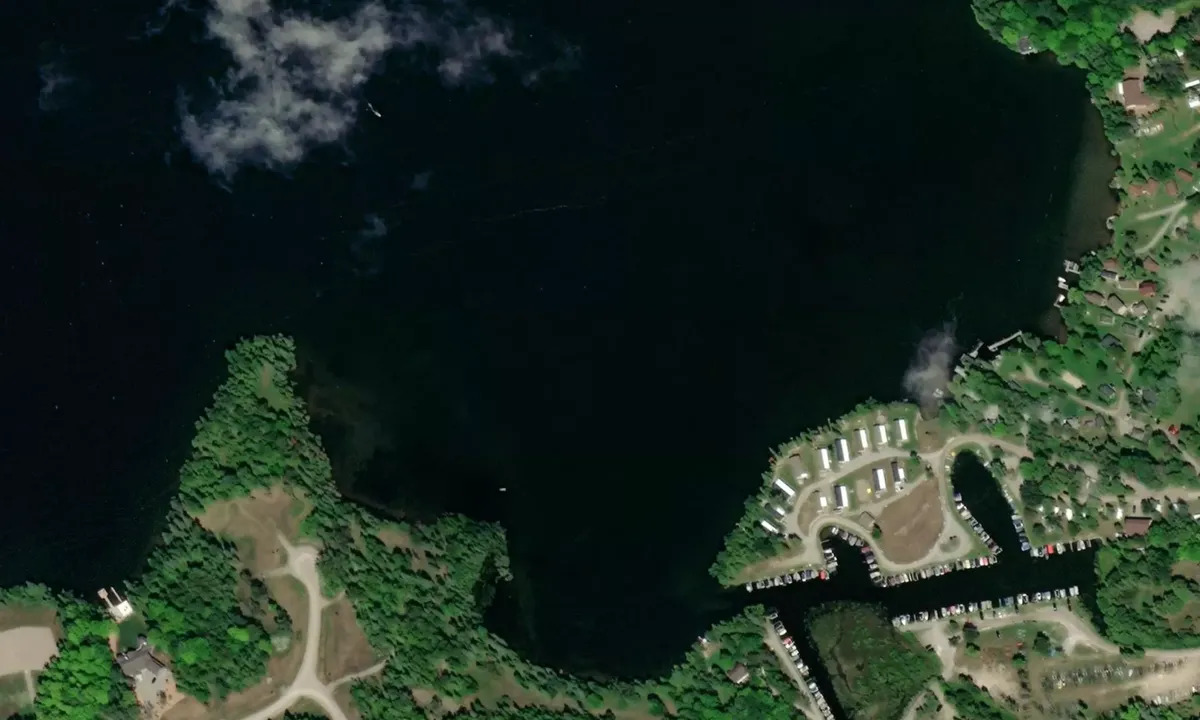 Flyfoto av Daniels Point Anchorage