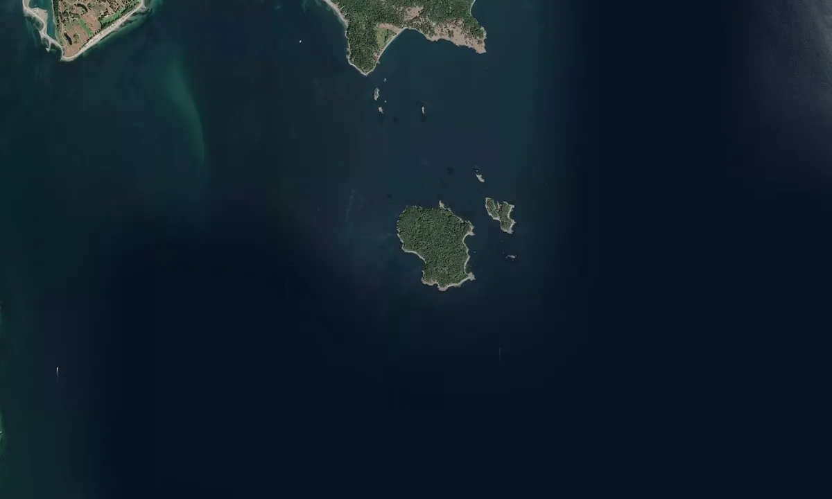 Flyfoto av D'Arcy Island