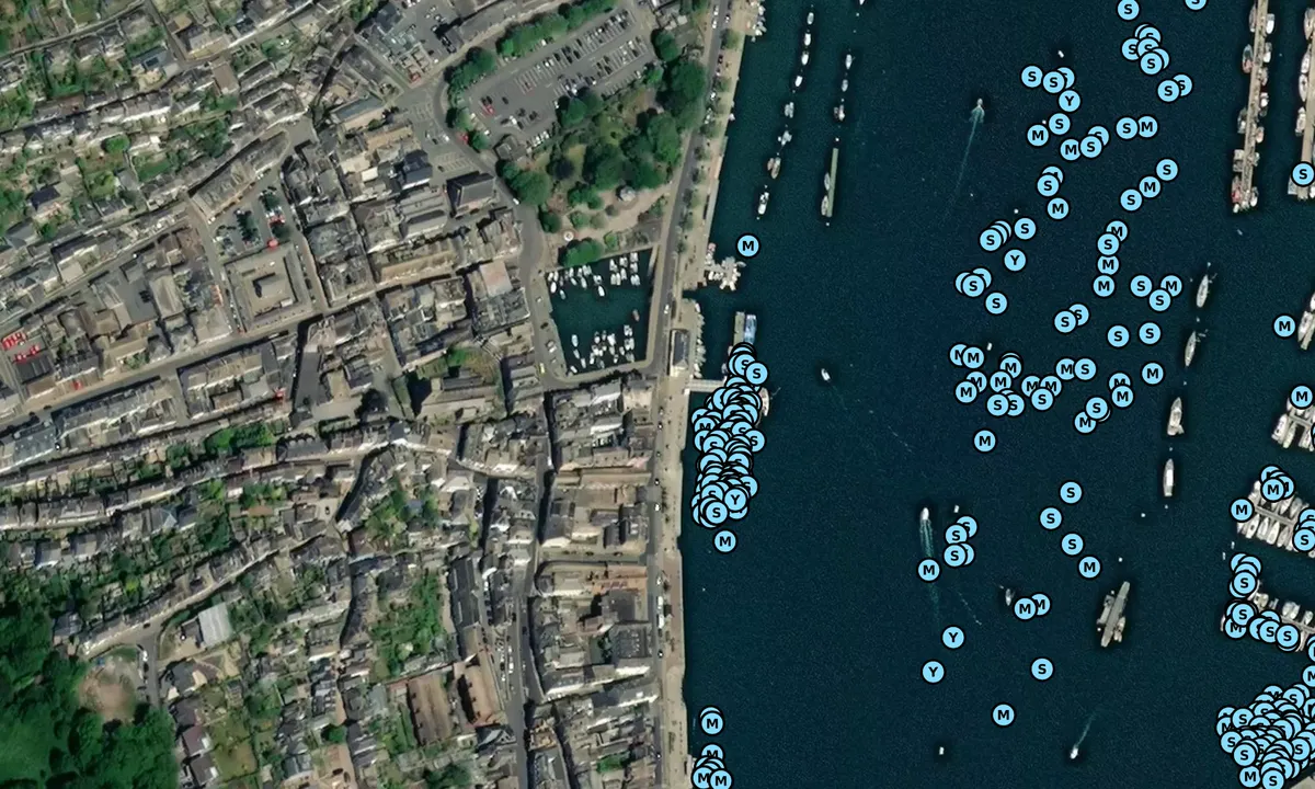 Satelite image of Dart Harbour and Navigation Authority (DHNA)