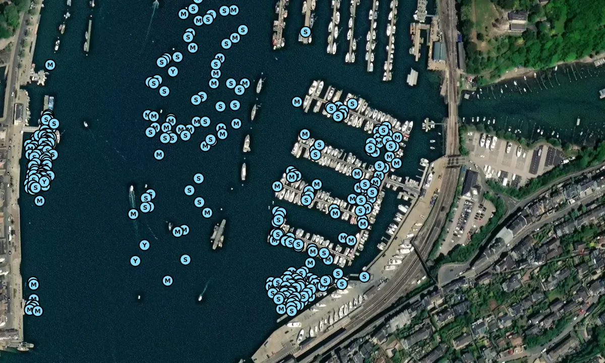 Satelite image of Darthaven Marina - Dartmouth
