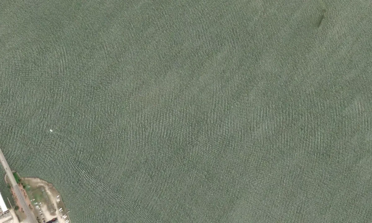 Satelite image of Dauphin Island Bay