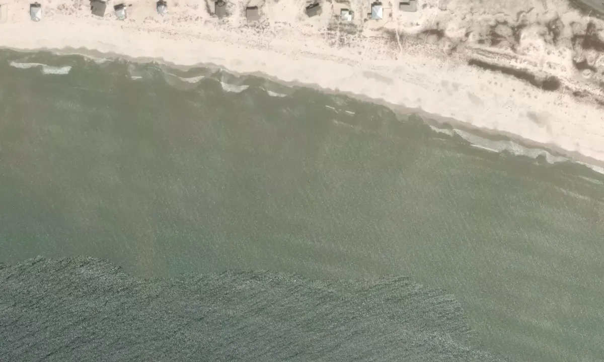 Satelite image of Dauphin Island South