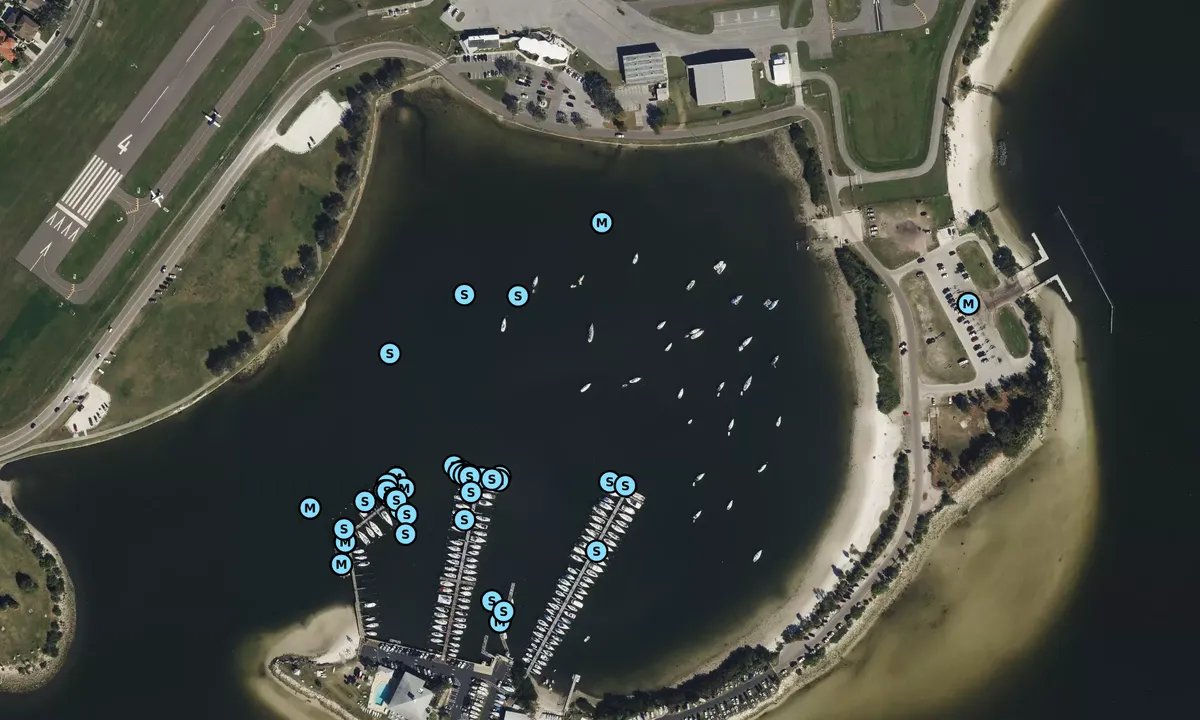 Satelite image of Davis Is - Seaplane Basin 